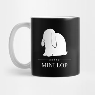 Mini Lop Rabbit White Silhouette Mug